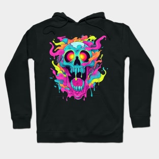 Spooky Colourful skull of halloween Hoodie